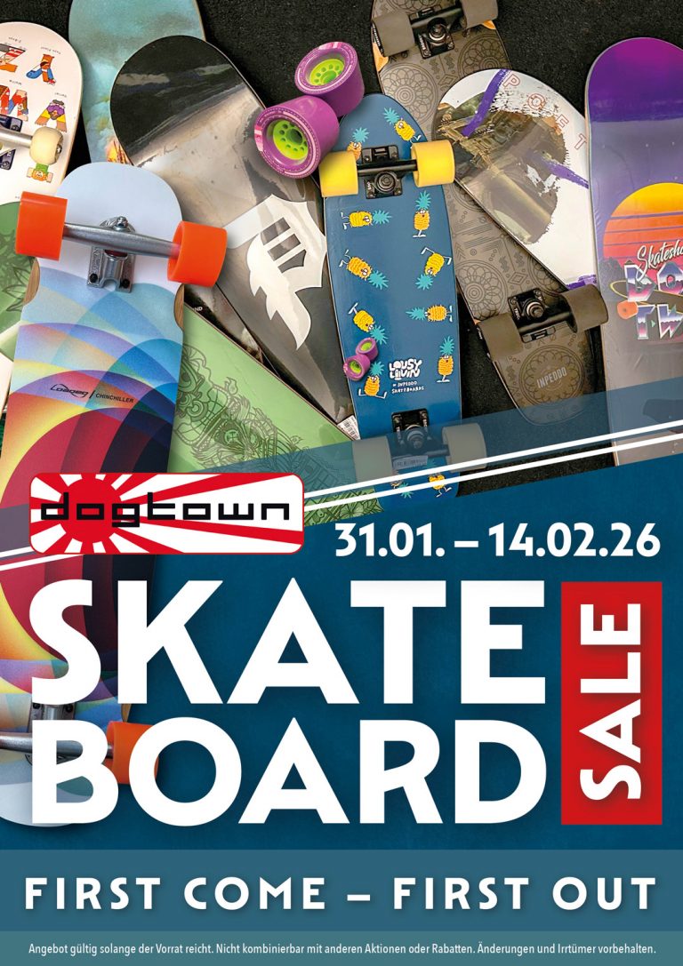 Skateboard Sale 31.1.–14.02.26