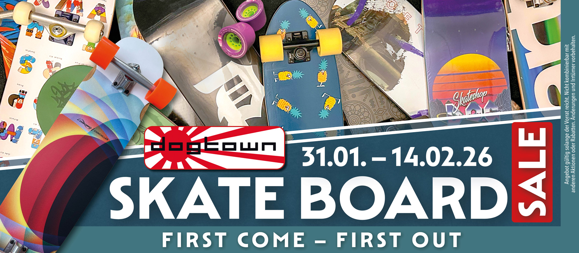 Skateboard Sale 31.1.–14.02.26